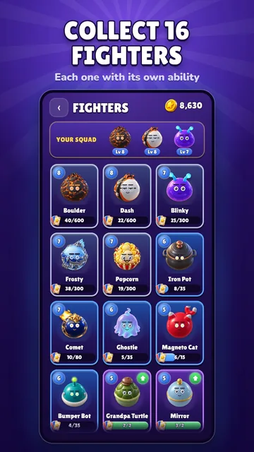 The 16 fighters